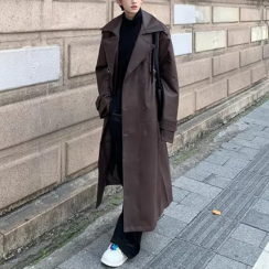 Loose Long Autumn Mens Trench Coat